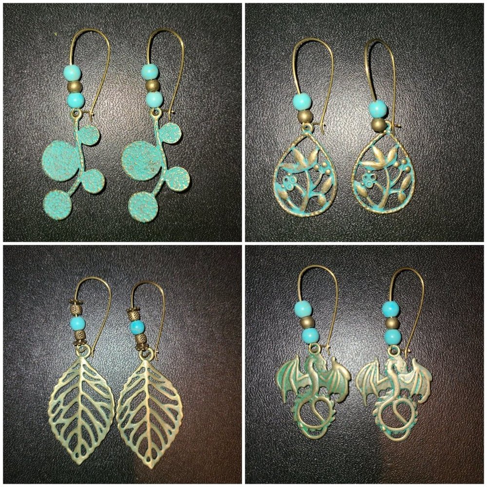 4 pack loop earrings.
